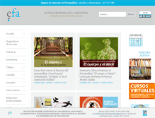 Tablet Screenshot of escuelafreudiana-arg.org